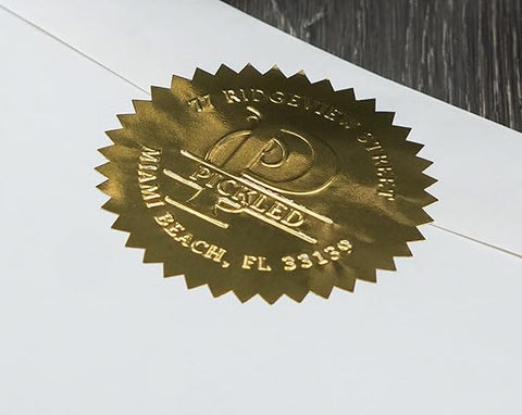 Sticker de garantie doré