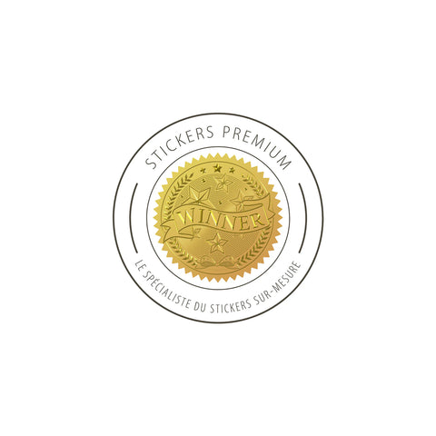Sticker de garantie doré