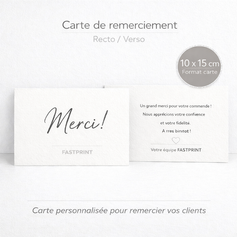 Cartes de  remerciements